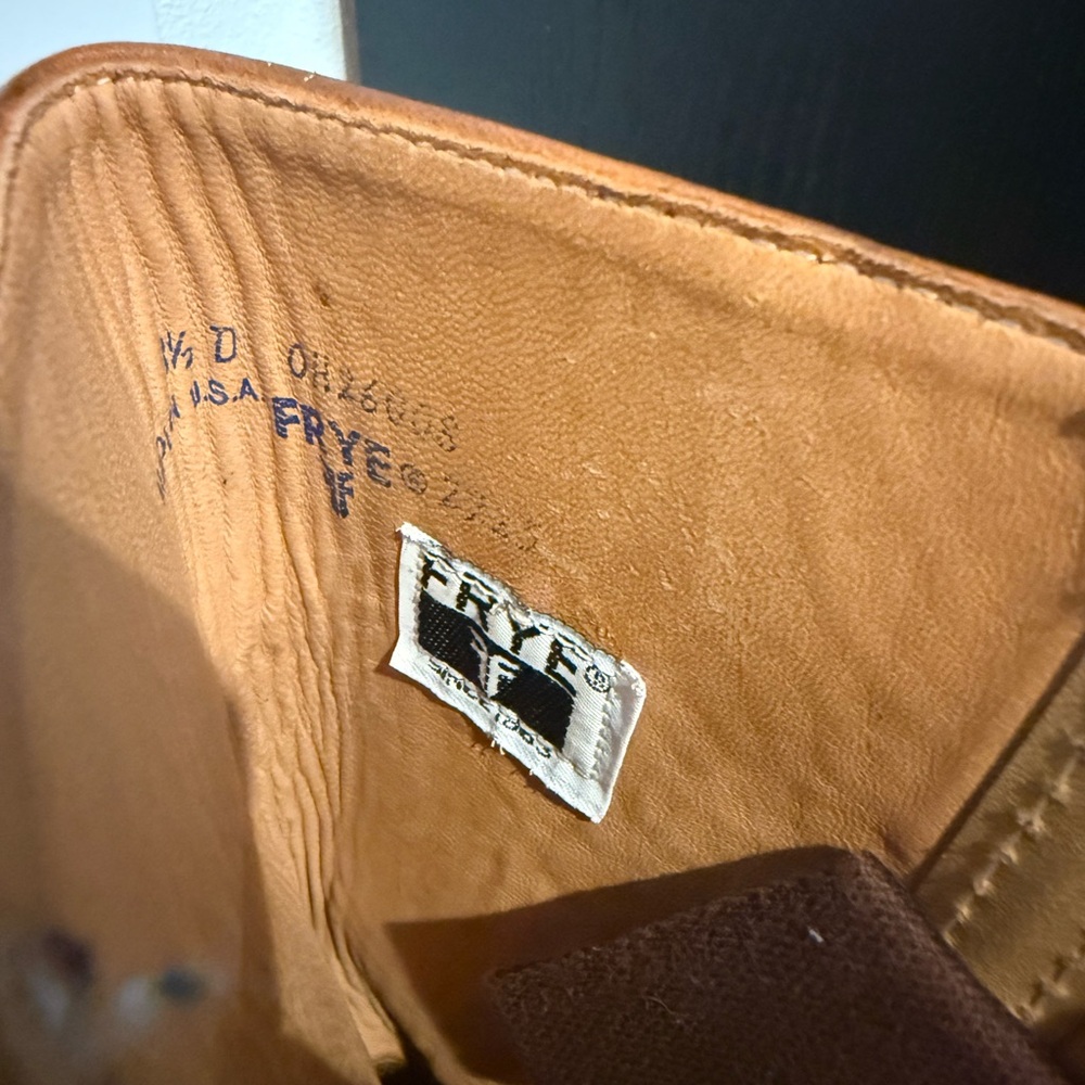 Dark Leather Frye Boots - Picture 7 of 8